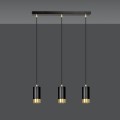 Lampa wisząca FUMIKO 3 BLACK/GOLD