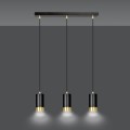 Lampa wisząca FUMIKO 3 BLACK/GOLD
