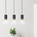 Lampa wisząca FUMIKO 3 BLACK/GOLD