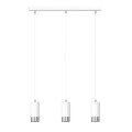 Lampa wisząca FUMIKO 3 WHITE/CHROME