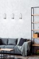 Lampa wisząca FUMIKO 3 WHITE/CHROME