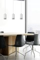 Lampa wisząca FUMIKO 3 WHITE/CHROME