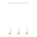 Lampa wisząca FUMIKO 3 WHITE/GOLD