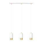 Lampa wisząca FUMIKO 3 WHITE/GOLD