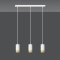 Lampa wisząca FUMIKO 3 WHITE/GOLD
