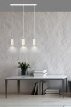 Lampa wisząca FUMIKO 3 WHITE/GOLD