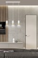 Lampa wisząca FUMIKO 3 WHITE/GOLD