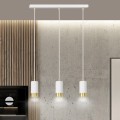 Lampa wisząca FUMIKO 3 WHITE/GOLD