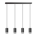 Lampa wisząca FUMIKO 4 BLACK/CHROME