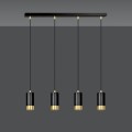 Lampa wisząca FUMIKO 4 BLACK/GOLD