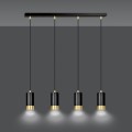 Lampa wisząca FUMIKO 4 BLACK/GOLD