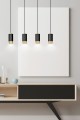 Lampa wisząca FUMIKO 4 BLACK/GOLD