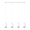 Lampa wisząca FUMIKO 4 WHITE/CHROME