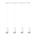 Lampa wisząca FUMIKO 4 WHITE/CHROME