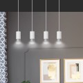Lampa wisząca FUMIKO 4 WHITE/CHROME