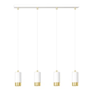 Lampa wisząca FUMIKO 4 WHITE/GOLD