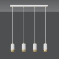 Lampa wisząca FUMIKO 4 WHITE/GOLD
