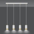Lampa wisząca FUMIKO 4 WHITE/GOLD