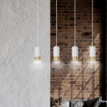 Lampa wisząca FUMIKO 4 WHITE/GOLD