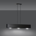 Lampa wisząca minimalistyczna GENTOR 3 BLACK