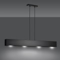 Lampa wisząca minimalistyczna GENTOR 4 BLACK