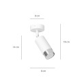 Lampa sufitowa HIRO 1 WHITE/CHROME