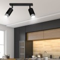 Lampa sufitowa HIRO 2 BLACK/CHROME