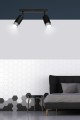 Lampa sufitowa HIRO 2 BLACK/CHROME