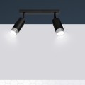 Lampa sufitowa HIRO 2 BLACK/CHROME