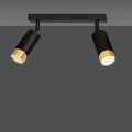 Lampa sufitowa HIRO 2 BLACK/GOLD