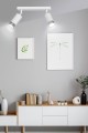 Lampa sufitowa HIRO 2 WHITE/CHROME