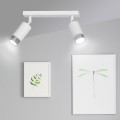 Lampa sufitowa HIRO 2 WHITE/CHROME