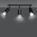 Lampa sufitowa HIRO 3 BLACK/CHROME