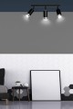 Lampa sufitowa HIRO 3 BLACK/CHROME