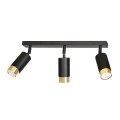 Lampa sufitowa HIRO 3 BLACK/GOLD