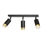Lampa sufitowa HIRO 3 BLACK/GOLD