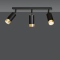 Lampa sufitowa HIRO 3 BLACK/GOLD