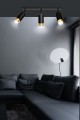 Lampa sufitowa HIRO 3 BLACK/GOLD