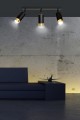 Lampa sufitowa HIRO 3 BLACK/GOLD