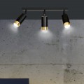 Lampa sufitowa HIRO 3 BLACK/GOLD
