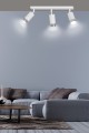 Lampa sufitowa HIRO 3 WHITE/CHROME