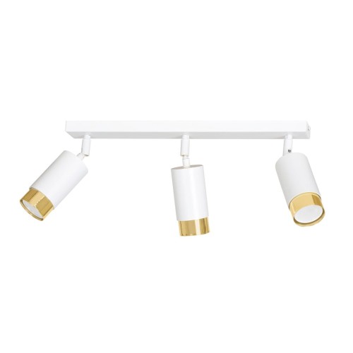Lampa sufitowa HIRO 3 WHITE/GOLD