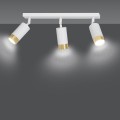 Lampa sufitowa HIRO 3 WHITE/GOLD