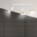 Lampa sufitowa HIRO 3 WHITE/GOLD