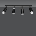 Lampa sufitowa HIRO 4 BLACK/CHROME
