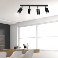 Lampa sufitowa HIRO 4 BLACK/CHROME