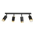 Lampa sufitowa HIRO 4 BLACK/GOLD