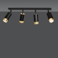 Lampa sufitowa HIRO 4 BLACK/GOLD
