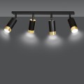Lampa sufitowa HIRO 4 BLACK/GOLD