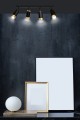 Lampa sufitowa HIRO 4 BLACK/GOLD